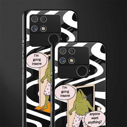 going insane back phone cover | glass case for realme narzo 50a