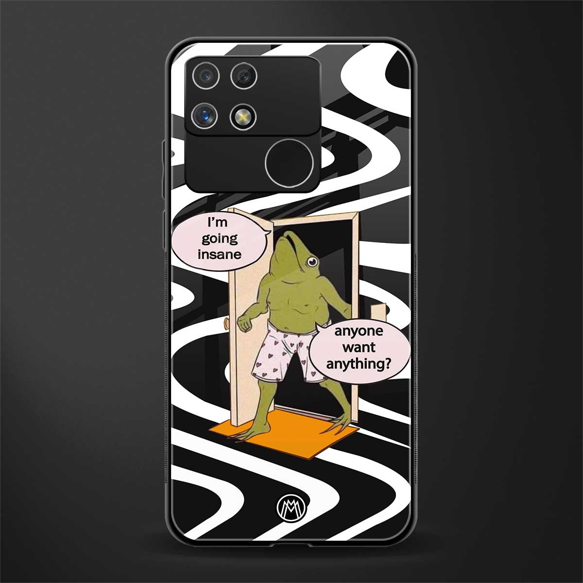 going insane back phone cover | glass case for realme narzo 50a