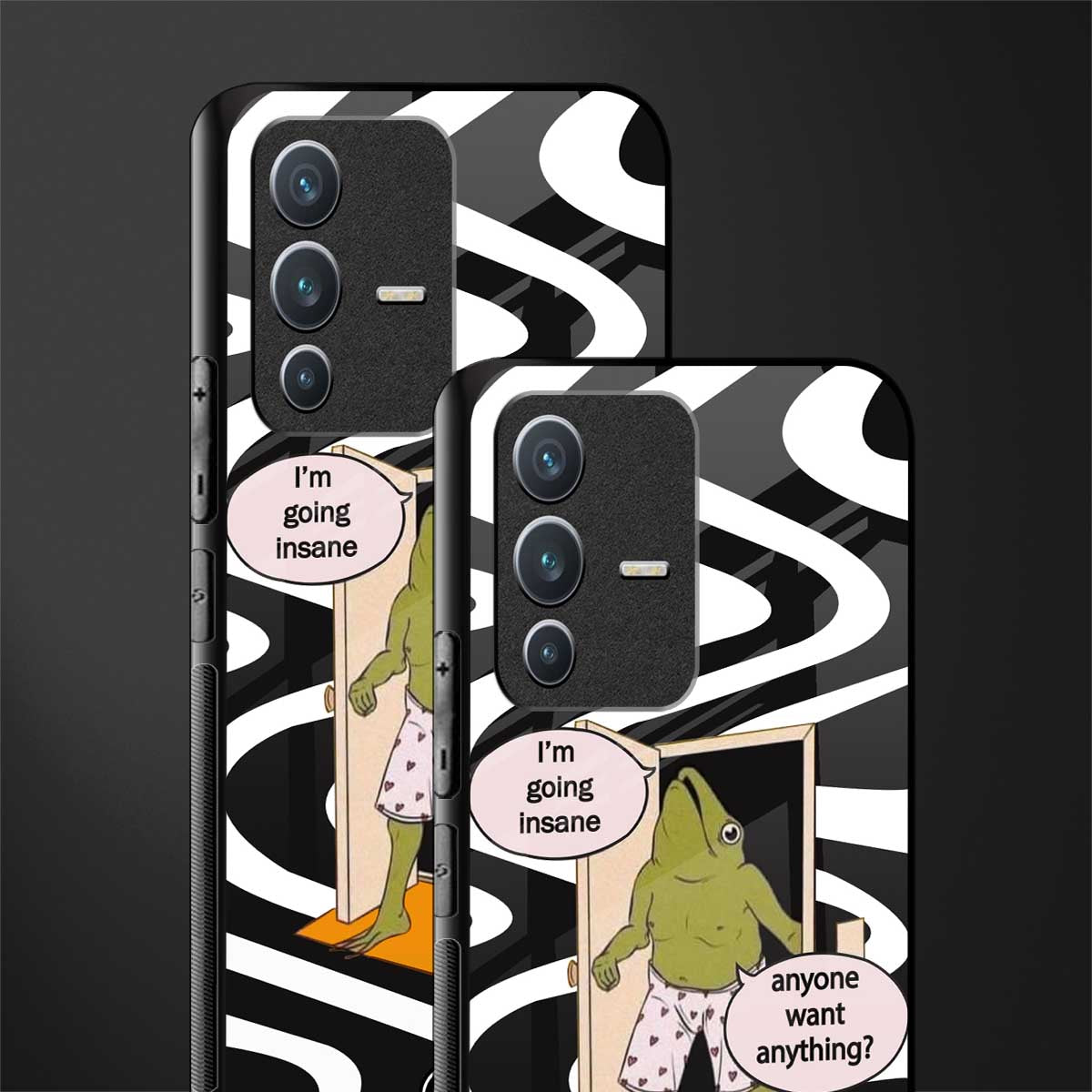 going insane glass case for vivo v23 5g image-2