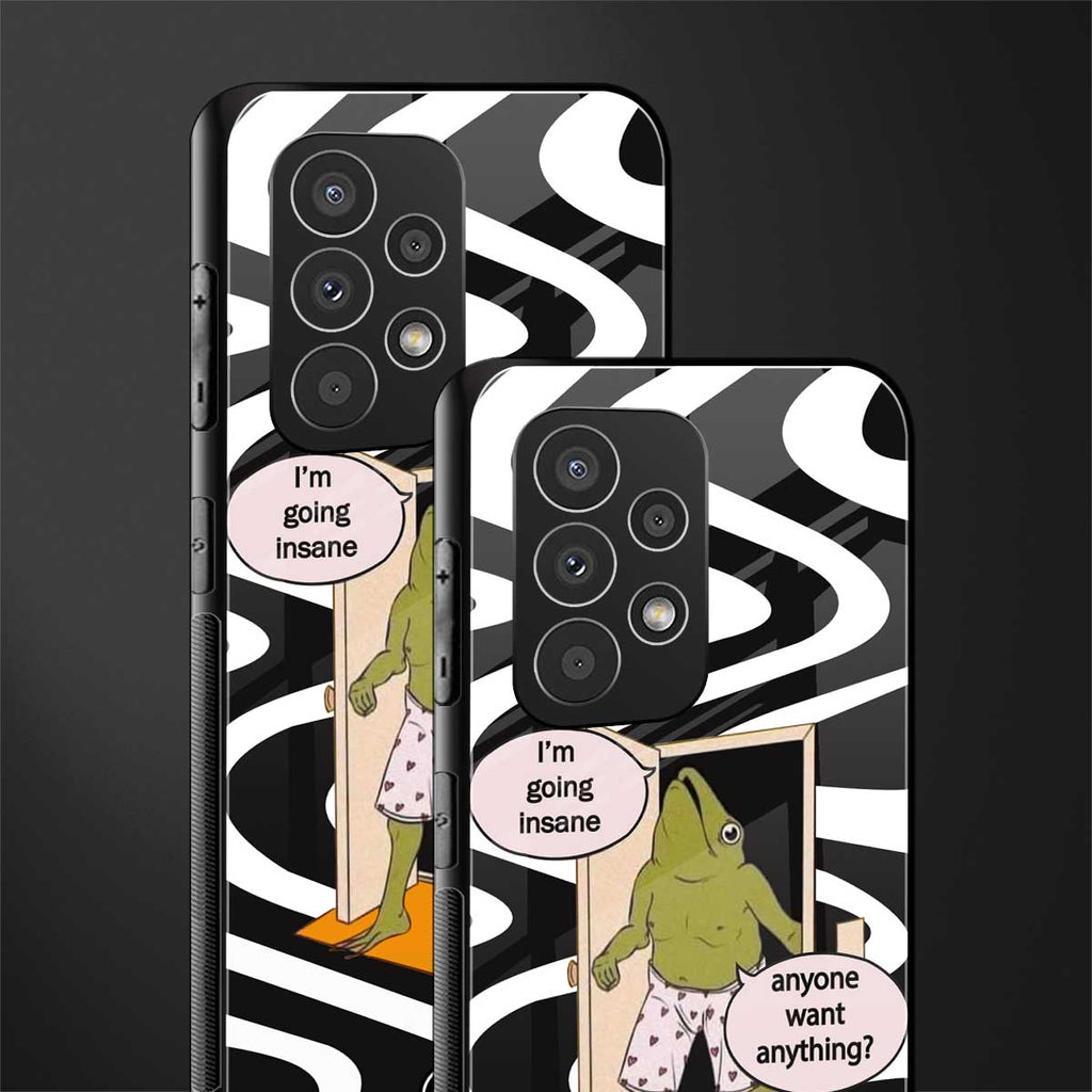 going insane back phone cover | glass case for samsung galaxy a73 5g
