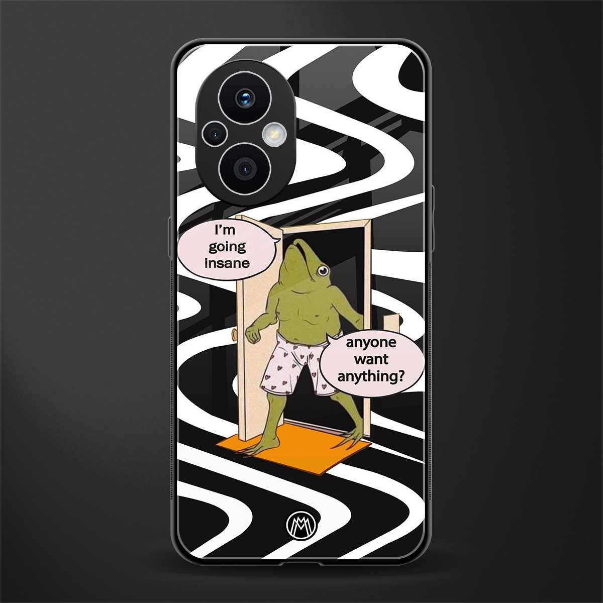 going insane back phone cover | glass case for oppo f21 pro 5g