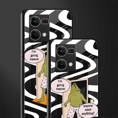 going insane back phone cover | glass case for oppo f21 pro 4g
