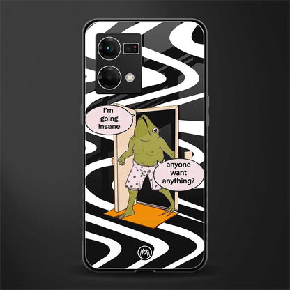 going insane back phone cover | glass case for oppo f21 pro 4g