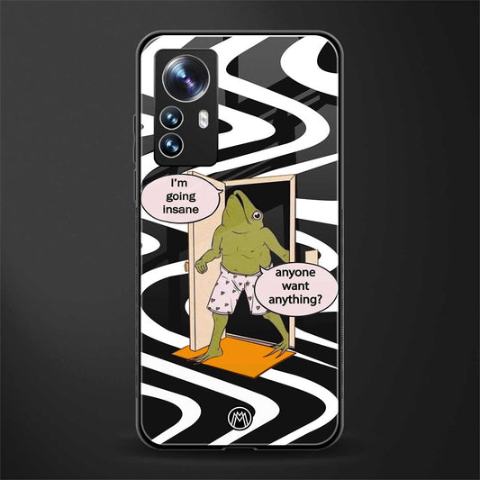 going insane back phone cover | glass case for xiaomi 12 pro