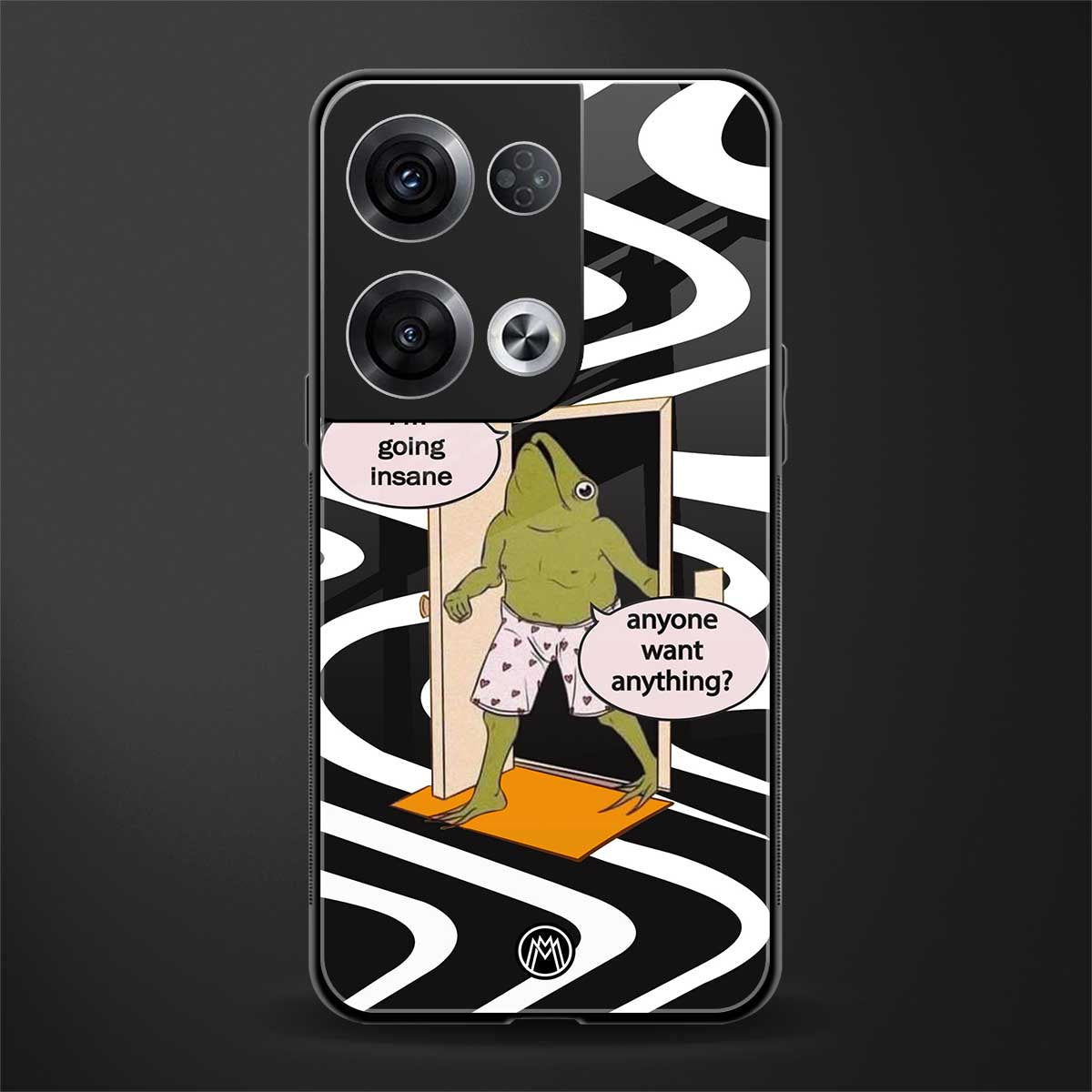 going insane back phone cover | glass case for oppo reno 8