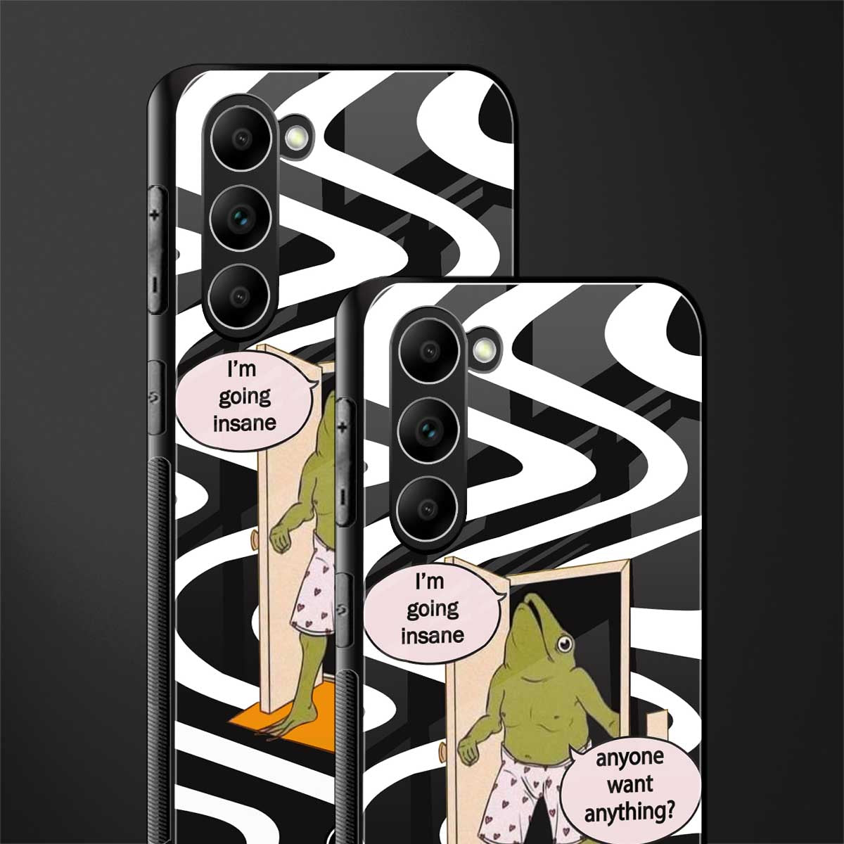 going insane glass case for phone case | glass case for samsung galaxy s23