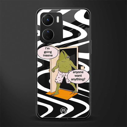 going insane back phone cover | glass case for vivo y16