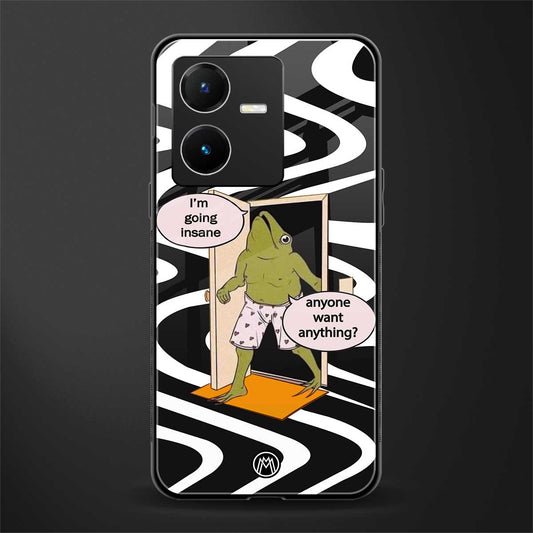 going insane back phone cover | glass case for vivo y22