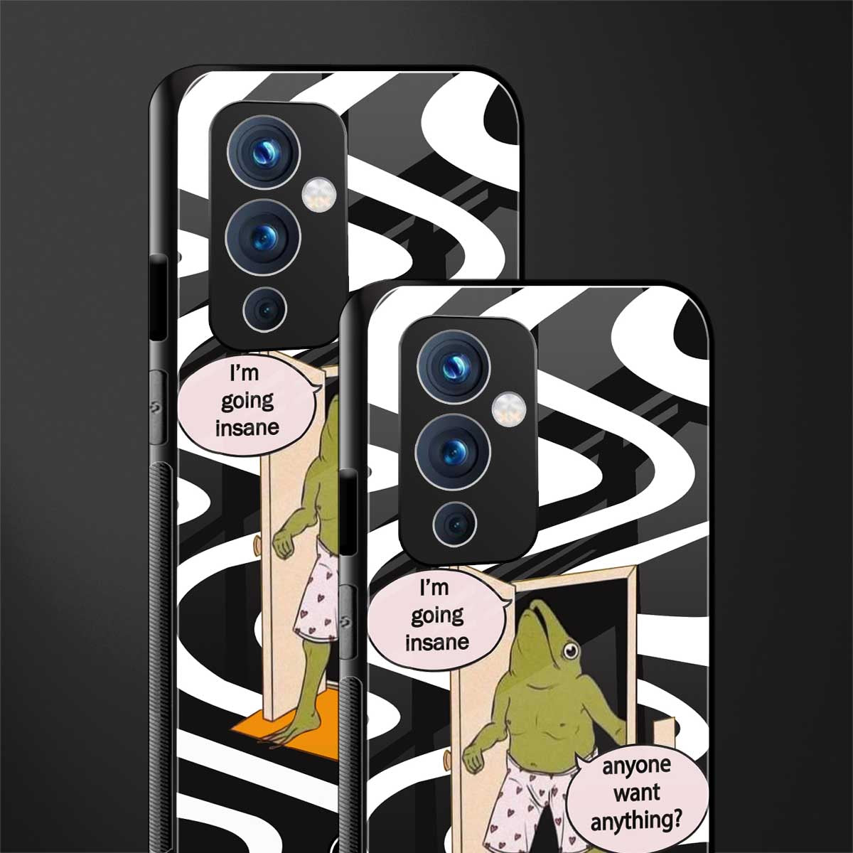 going insane back phone cover | glass case for oneplus 9