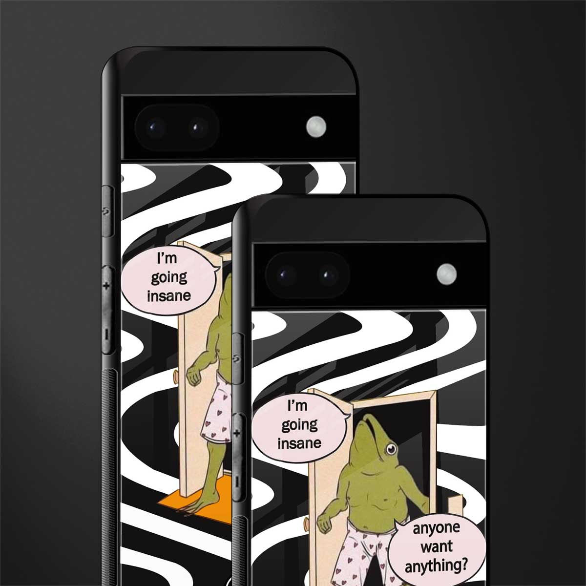 going insane back phone cover | glass case for google pixel 6a