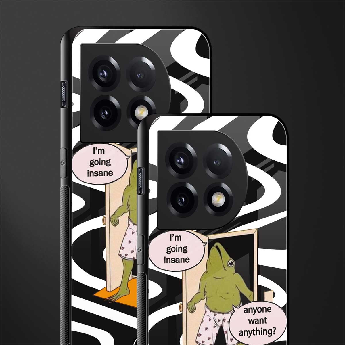 going insane back phone cover | glass case for oneplus 11