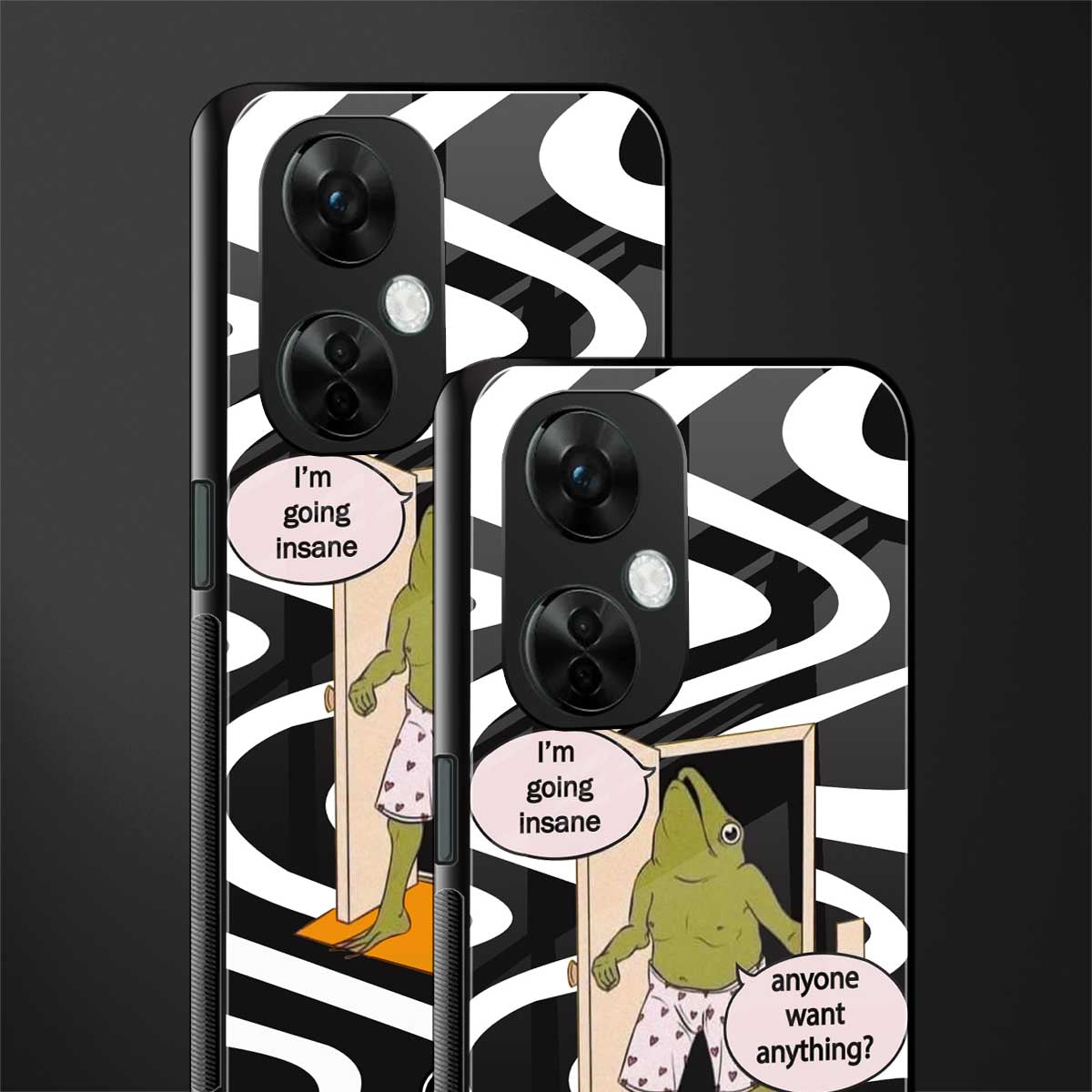 going insane back phone cover | glass case for oneplus nord ce 3 lite