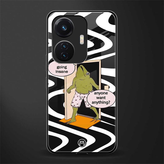 going insane back phone cover | glass case for vivo t1 44w 4g