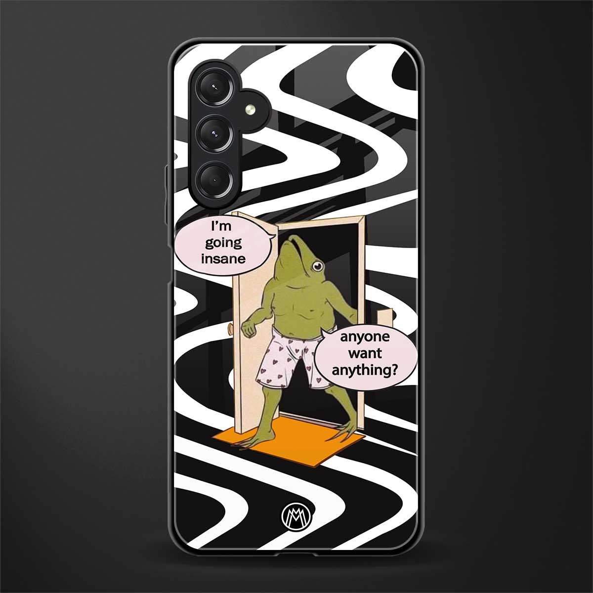 going insane back phone cover | glass case for samsun galaxy a24 4g