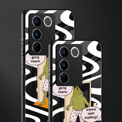 going insane back phone cover | glass case for vivo v27 pro 5g