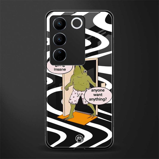 going insane back phone cover | glass case for vivo v27 pro 5g