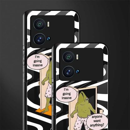 going insane back phone cover | glass case for iQOO 9 Pro