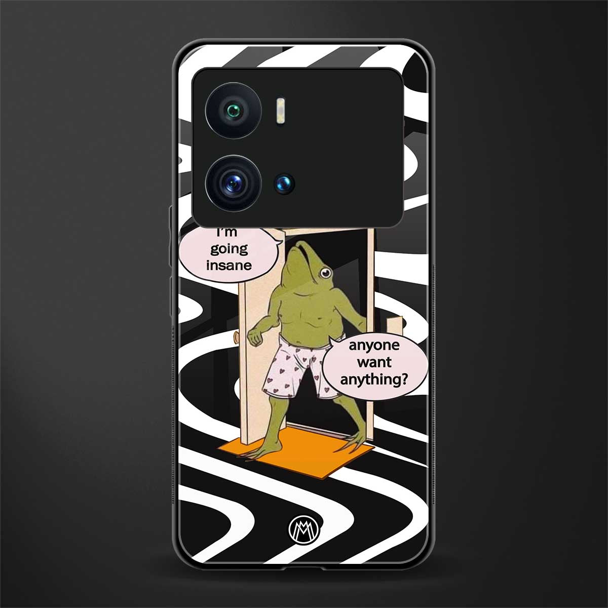 going insane back phone cover | glass case for iQOO 9 Pro