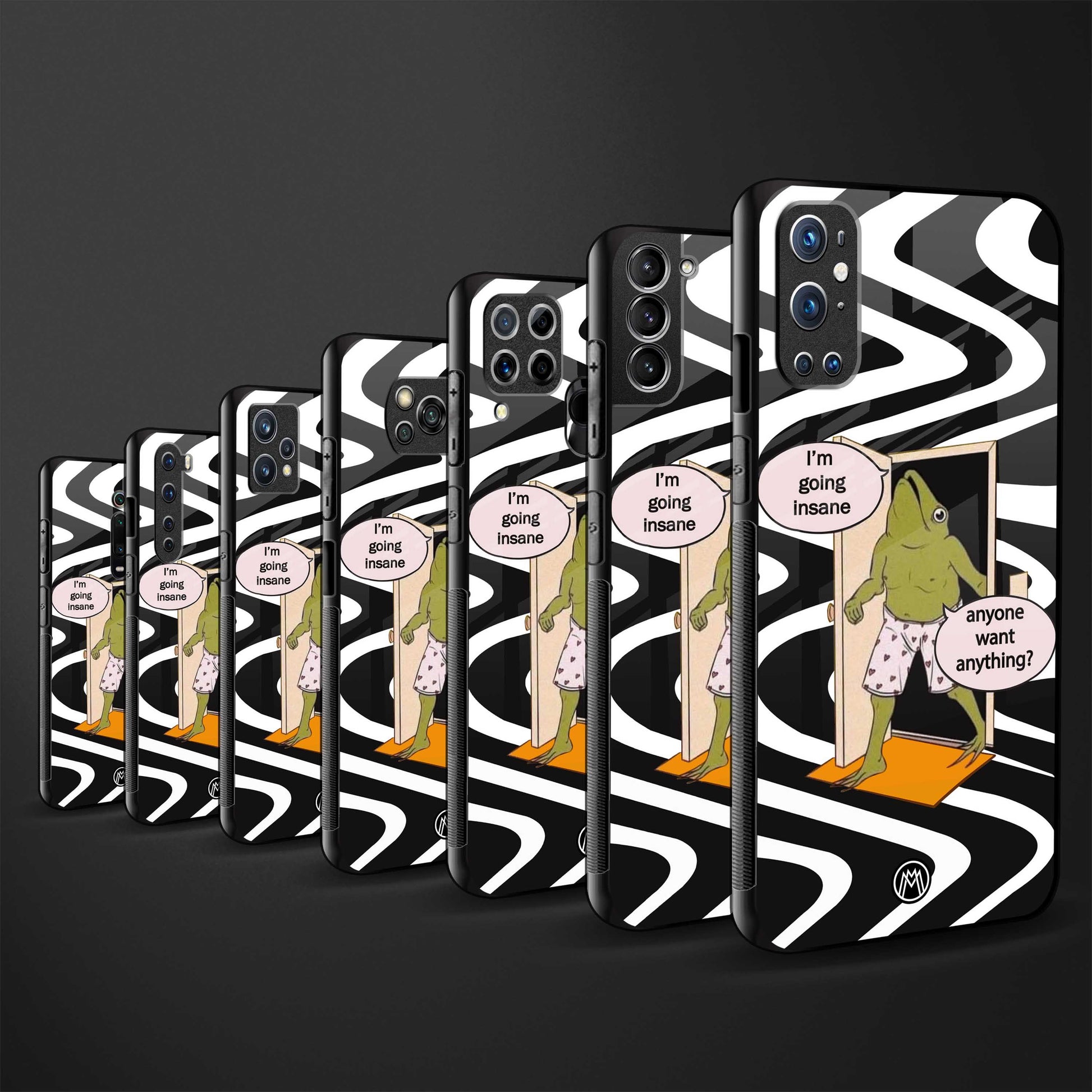 going insane back phone cover | glass case for vivo t1 44w 4g