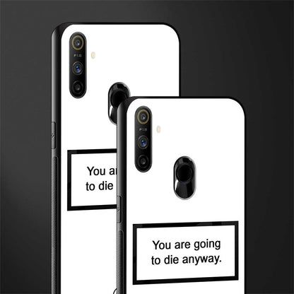 going to die white edition glass case for realme narzo 20a image-2