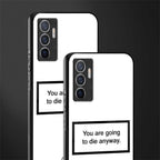 going to die white edition glass case for vivo v23e image-2