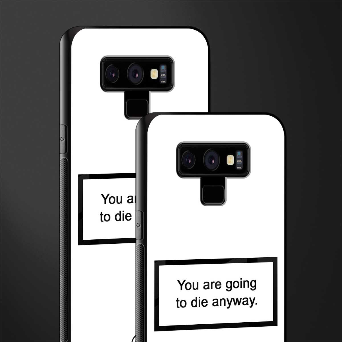going to die white edition glass case for samsung galaxy note 9 image-2