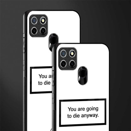 going to die white edition glass case for realme narzo 20 image-2