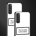going to die white edition glass case for oppo reno 4 pro image-2
