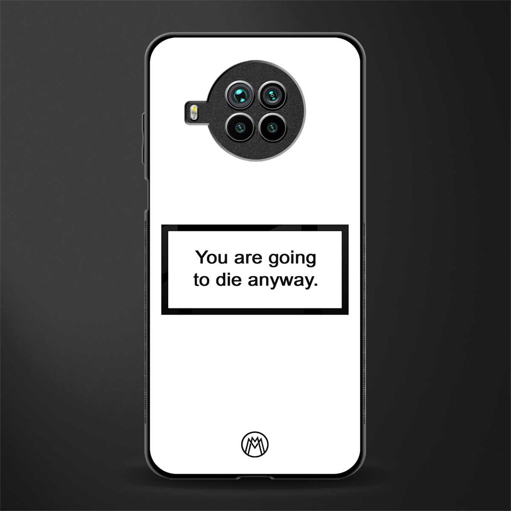 going to die white edition glass case for mi 10i image