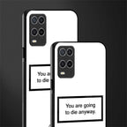 going to die white edition glass case for oppo a54 image-2