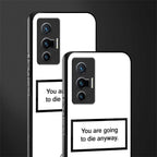 going to die white edition glass case for vivo x70 image-2