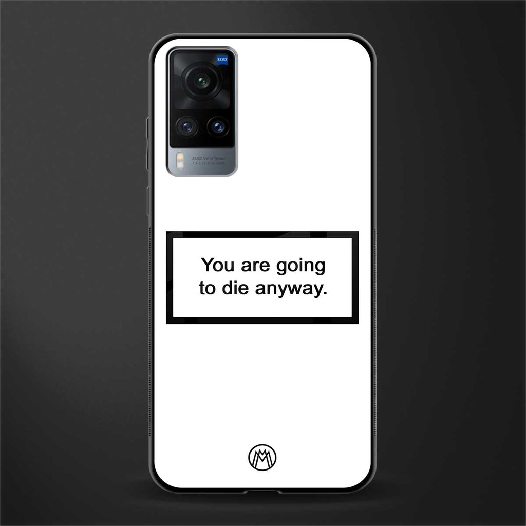 going to die white edition glass case for vivo x60 image