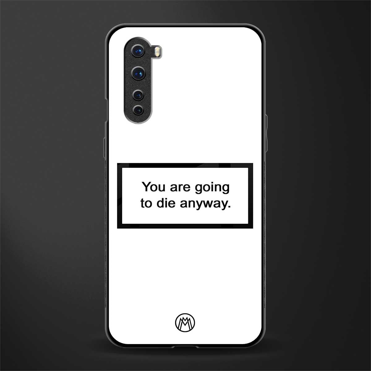 going to die white edition glass case for oneplus nord ac2001 image