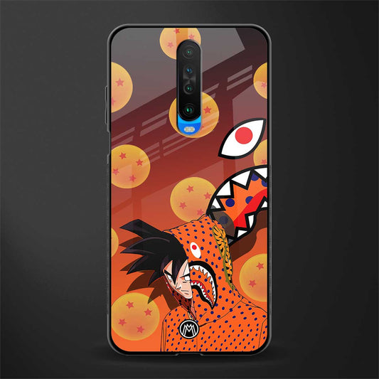 goku glass case for poco x2 image