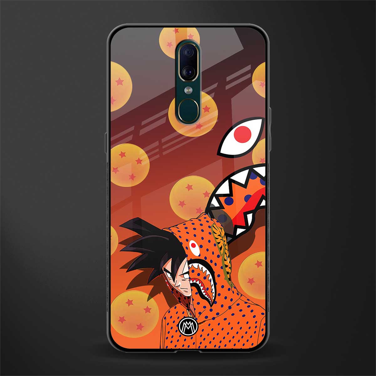 goku glass case for oppo f11 image