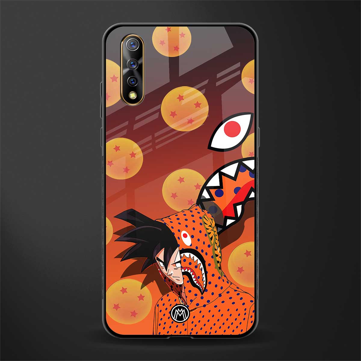 goku glass case for vivo s1 image