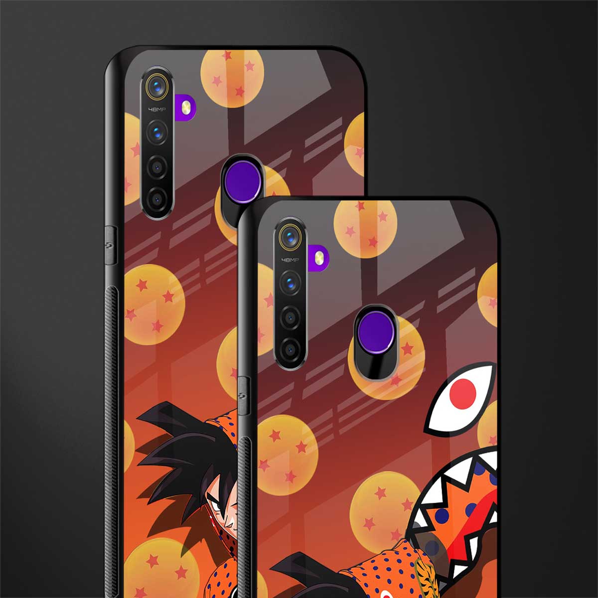 goku glass case for realme 5 pro image-2