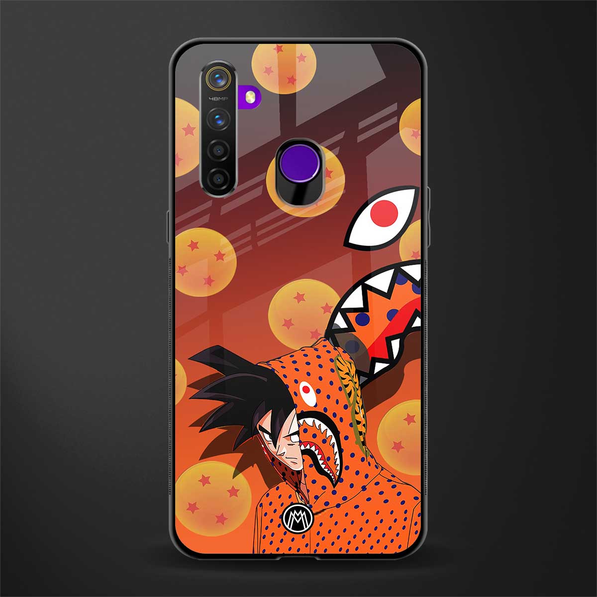 goku glass case for realme 5 pro image