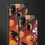 goku glass case for samsung galaxy m31 image-2