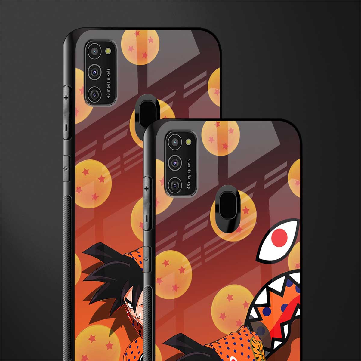 goku glass case for samsung galaxy m21 image-2