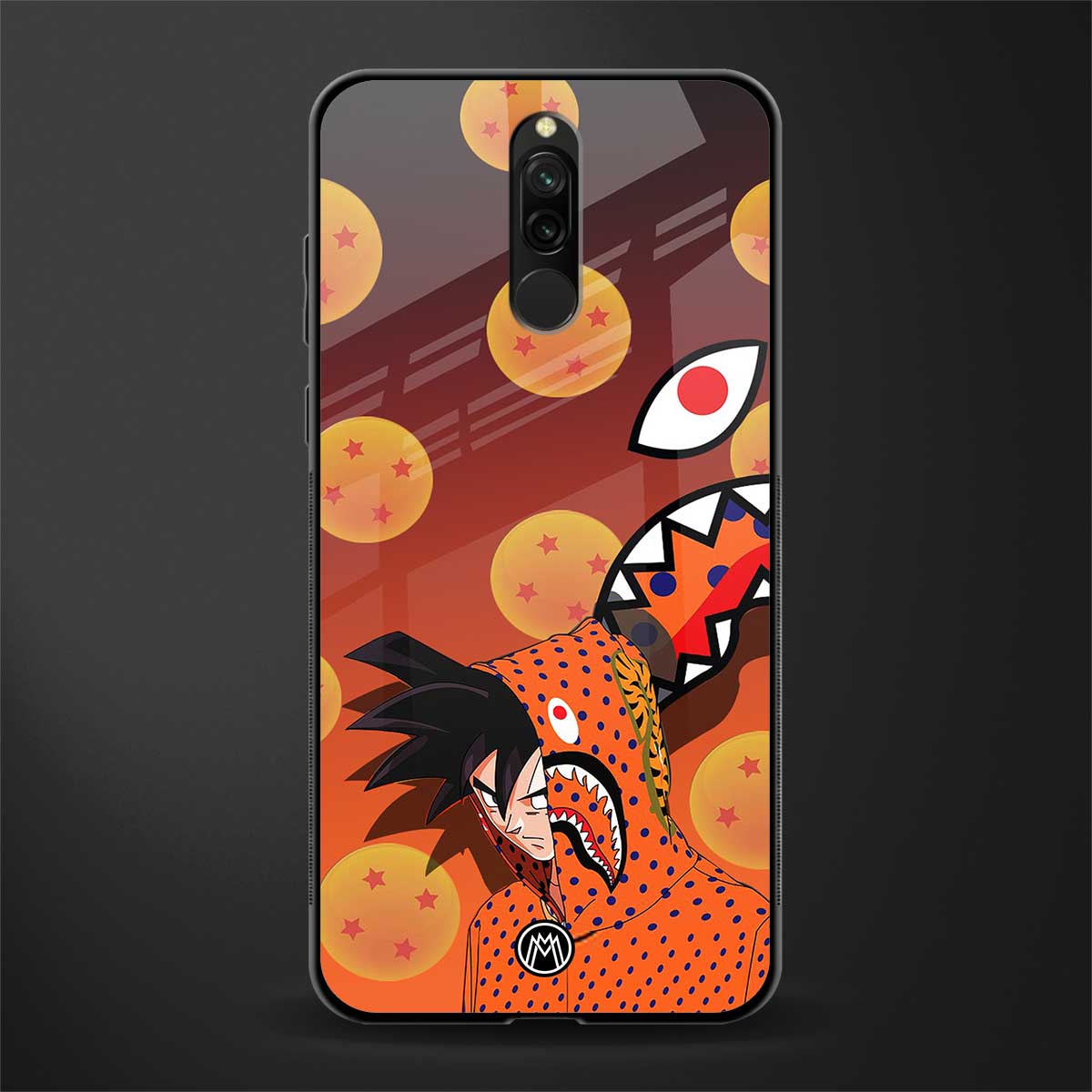 goku glass case for redmi 8 image