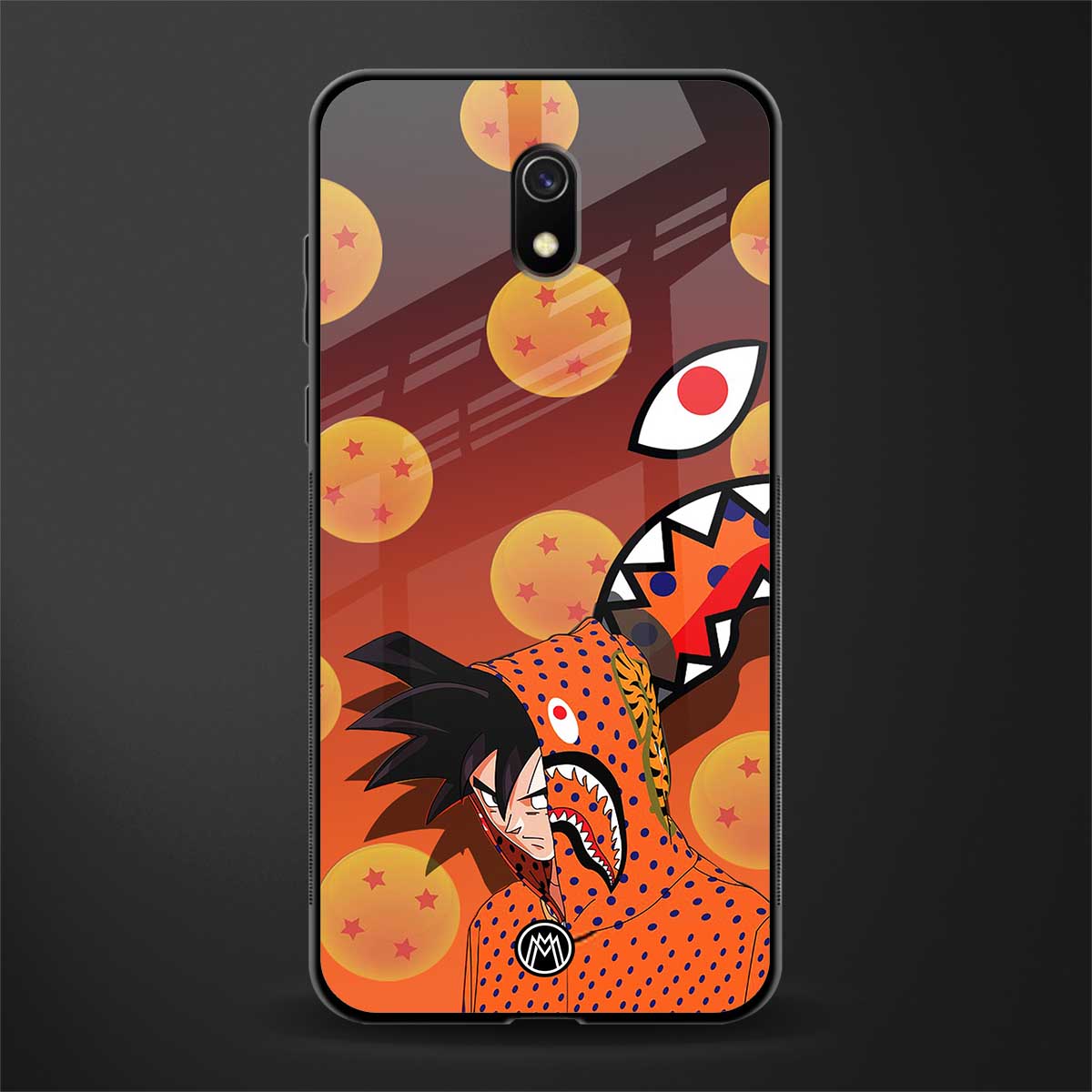 goku glass case for redmi 8a image