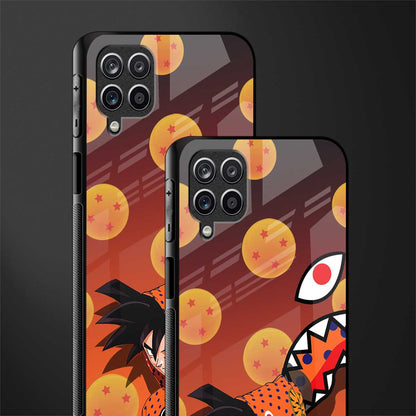 goku back phone cover | glass case for samsung galaxy a22 4g