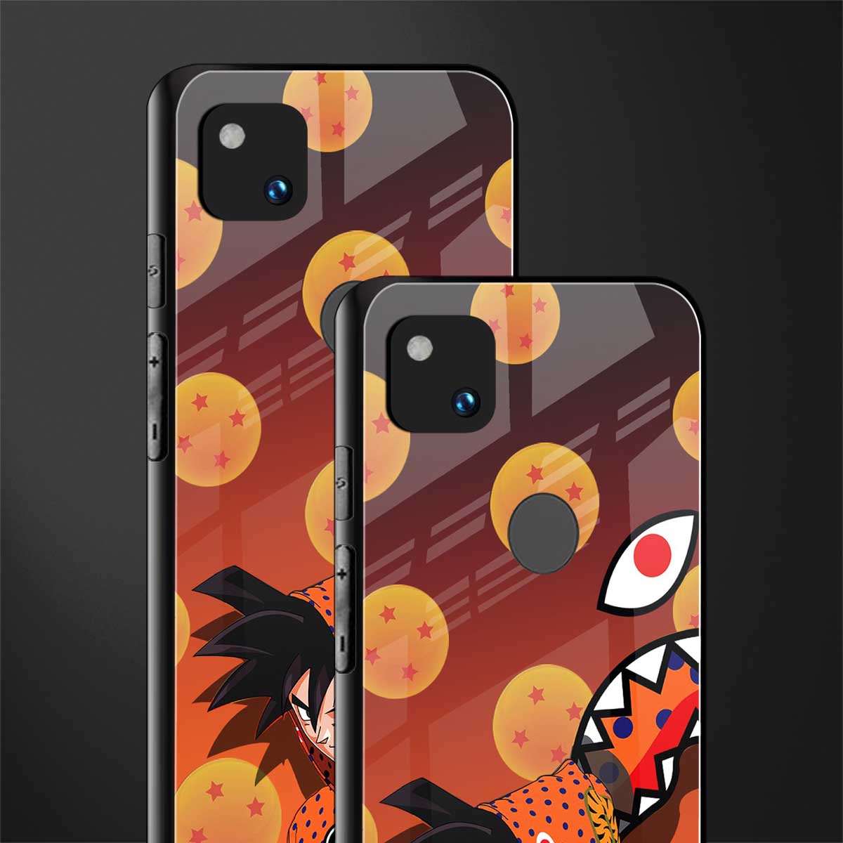 goku back phone cover | glass case for google pixel 4a 4g