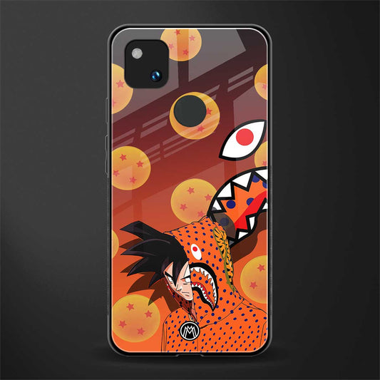 goku back phone cover | glass case for google pixel 4a 4g