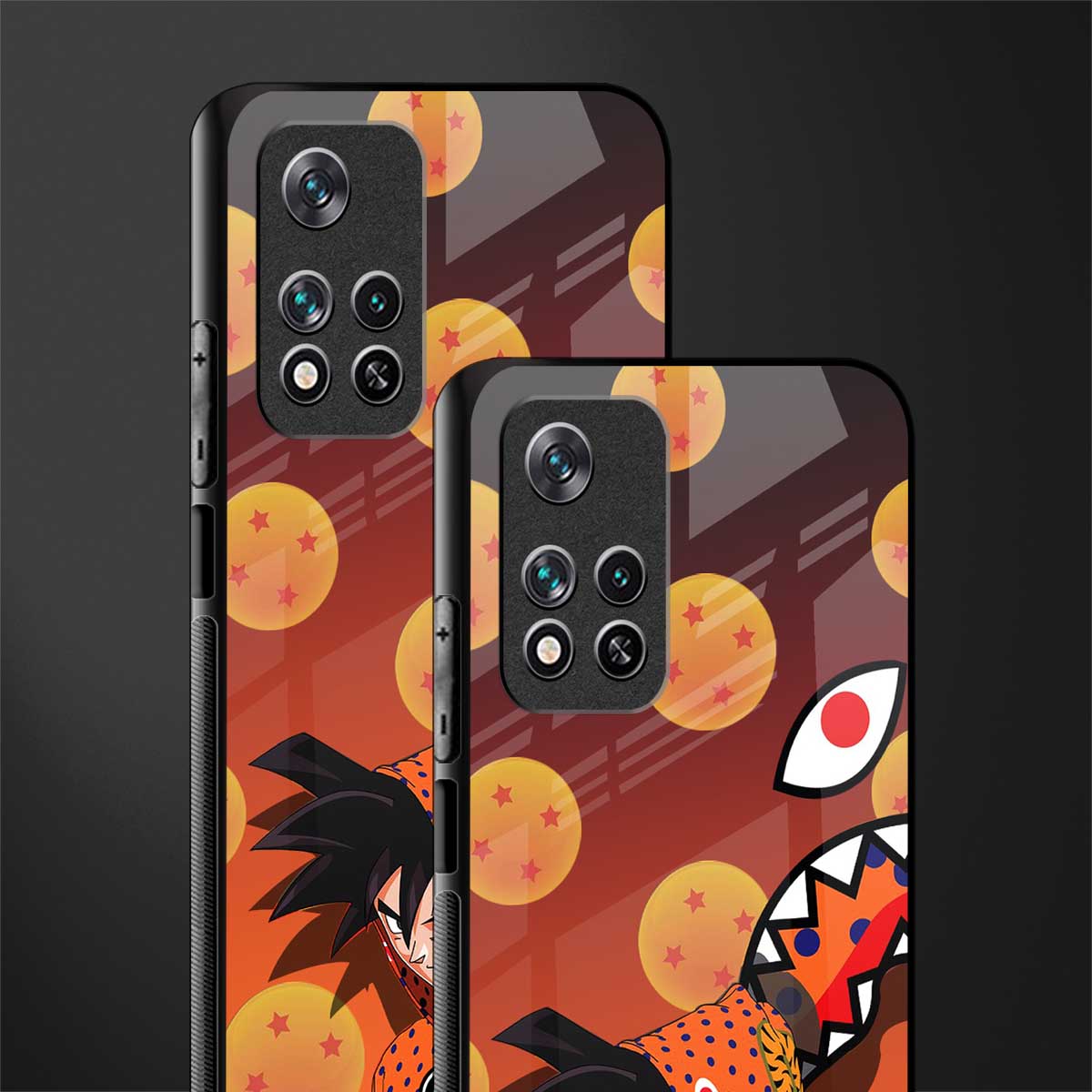 goku glass case for poco m4 pro 5g image-2