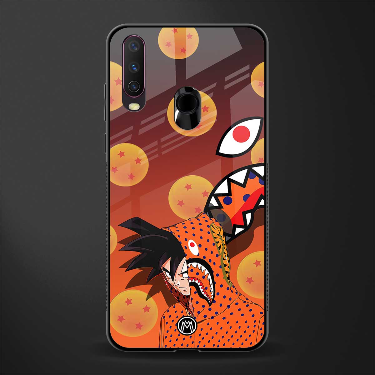 goku glass case for vivo y12 image
