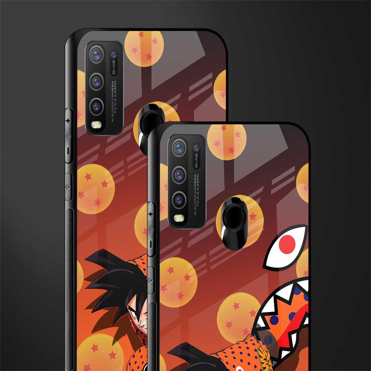 goku glass case for vivo y50 image-2