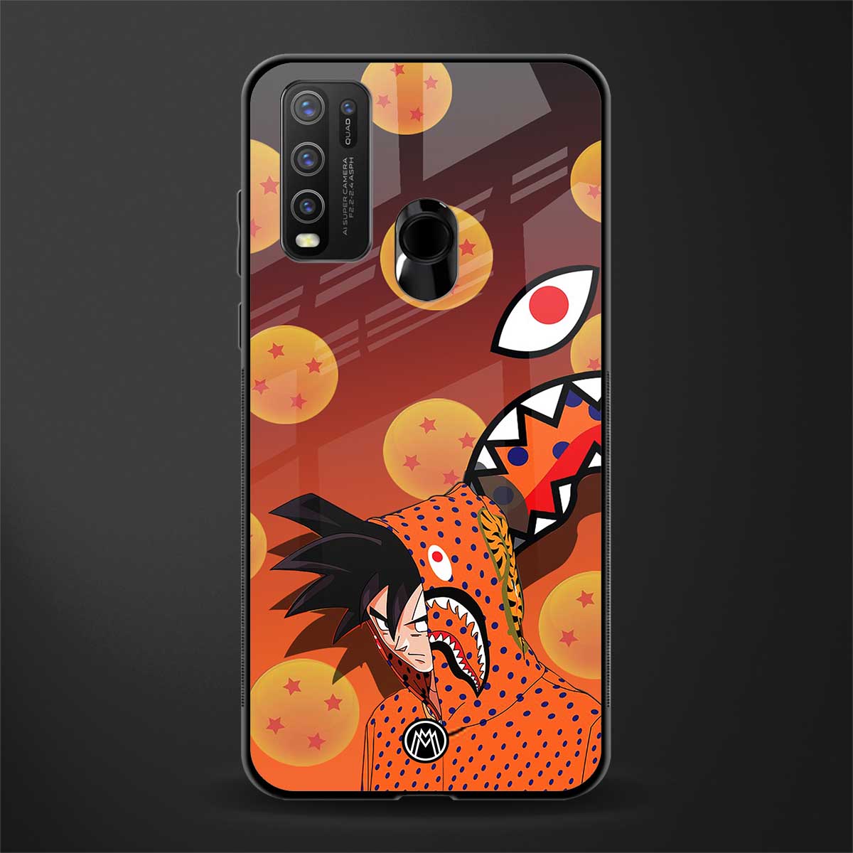goku glass case for vivo y30 image