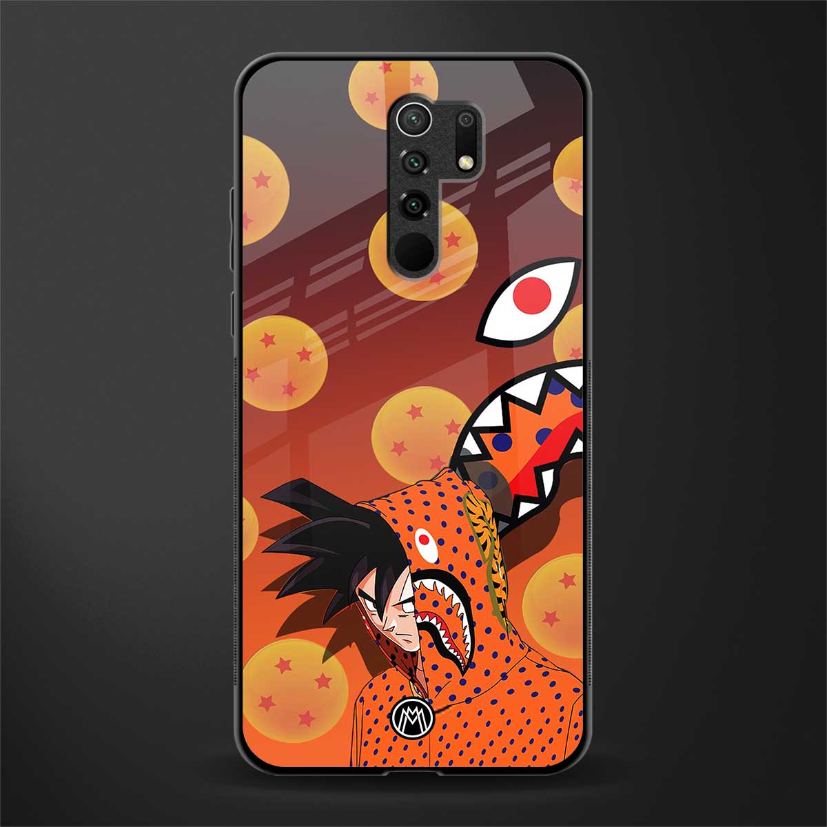 goku glass case for poco m2 reloaded image